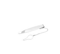 Krawattennadel aus 925er Silber, elegantes Accessoire für Krawatten mit Kette