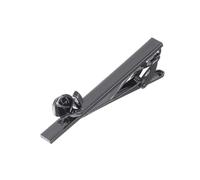 Krawattennadel Krawattenklammern, schwarze Rose, Krawattenklammer, Messing, Herren-Hochzeitsaccessoires