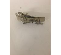 Krawattennadel, Motiv Dackel PP-D24, aus englischem Zinn, 4 cm lang, handgefertigt in Sheffield