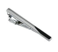 Krawattennadel Schlichte Herren-Krawattenklammer, schwarze Krawattenklammer, Kupferlegierung, Schmuck-Krawattenklammer for geschäftliche Hochzeit