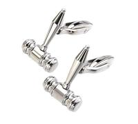 Krawattennadeln für Herren Men's Judge Hamm Cufflinks 316L Stainless Steel Lawyer Hammer Style Business French Shirt Cuffs Accessory For Male