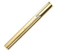 Krawattenschieber 333 Gold Gelbgold bicolor teil matt 1 Zirkonia