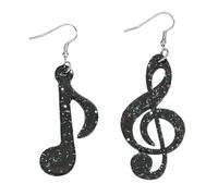 Kreative Acryl Musiknoten Bryers Ringe Mode Statement Zubehör Mode Ohrringe handgefertigt Ohrringe für Frauen Mode Statement Ohrringe, フリーサイズ