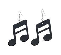 Kreative Acryl Ohrringe Mit Musiknoten Modische Statement Accessoires Trendige Handgefertigte Ohrstecker Für Frauen Schwarze Transparente Ohrringe