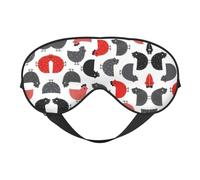 Kreative Cartoon-Huhn-Augenmaske, doppelseitig, weich, Verdunkelung, Entspannung, Nulldruck, Nachtschlaf-Augenmaske