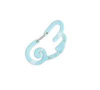 Kreativer Acryl Schlüsselanhänger Clip mit Sternflügel Design, tragbarer Karabinerhaken, Schlüsselhalter für Taschen, Schlüssel, Outdoor Dekorationen, praktischer Acryl Schlüsselanhänger Clip