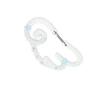 Kreativer Acryl Schlüsselanhänger Clip mit Sternflügel Design, tragbarer Karabinerhaken, Schlüsselhalter für Taschen, Schlüssel, Outdoor Dekorationen, dekoratives Karabiner Clip Zubehör