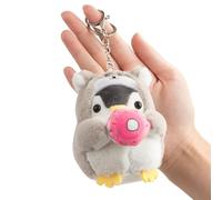 Kreativer Shiba Inu Donut-Pinguin-Schlüsselanhänger, niedlicher Cosplay-Kostüm-Anhänger für Handtasche, Geldbörse, Rucksack, Dekoration, Autoschlüssel-Geschenk, Shiba Inu, 2.95 x 2.95 x 5.5 in