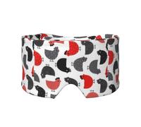 Kreatives Cartoon-Huhn-Klettverschluss-Design, Verdunkelung, warmer Augen- und Ohrenschützer für Seitenschläfer, Nachtschlaf, Arbeit, Nickerchen, Reisen, Yoga