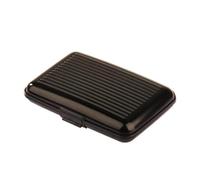 Kreditkartenetui aus Metall, Namenskartenhalter, wasserdicht, Kreditkartenschutz für Damen und Herren, Schwarz , Einheitsgröße