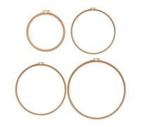 Kreis Nähen, Kreis Stickerei - Stickrahmen Set von 4 - Nährahmen für Nähen für kleines Kunsthandwerk aus Holz für Frauen für Kunstdekoration