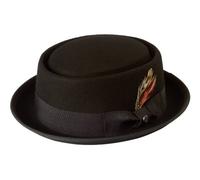 Kreissäge, schwarzer Hut, Heisenberg/-Walter-White-Hut, Hut im Breaking-Bad-Stil, 100% Wollfilz Gr. S 55 cm, schwarz