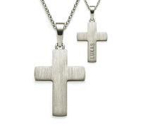 Kreuz Kette Mädchen Jungen Kommunion Silber 925 | Kreuzanhänger Halskette | Kinderschmuck Erstkommunion Taufgeschenk Konfirmation Firmung Geburt Taufe | Silberkette Kreuzkette Taufkette Kinderkette