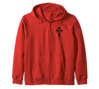 Kreuz von St. James Orden von Santago Saint James Kreuz Kapuzenjacke