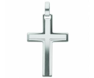 Kreuzanhänger ADELIA´S "Damen & Herren Edelstahl Kreuz Anhänger", silber, Schmuckanhänger, Damen, Damen, Edelstahl, Edelstahlschmuck für Damen & Herren (48382401-0) silber
