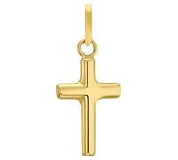 Amor Motivanhänger 9038459 – Kreuzanhänger, Gold 585, 1,9 cm, Unisex, mit Geschenkbox