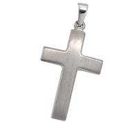 Kreuzanhänger JOBO "Anhänger Anhänger Kreuz", silber (silber 925), Schmuckanhänger, Damen, Silber 925 (Sterlingsilber), 925 Silber (13039326-0) silber 925