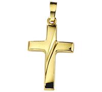 Kreuzanhänger JOBO "Anhänger Kreuz", gold (gelbgold 333), Schmuckanhänger, Damen, Gelbgold 333, 333 Gold (10489628-0) gelbgold 333