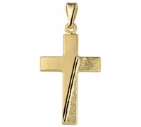 Kreuzanhänger JOBO "Anhänger Kreuz", gold (gelbgold 333), Schmuckanhänger, Damen, Gelbgold 333, 333 Gold (21430161-0) gelbgold 333