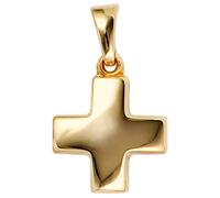 Kreuzanhänger JOBO "Anhänger Kreuz", gold (gelbgold 333), Schmuckanhänger, Damen, Gelbgold 333, 333 Gold (34368566-0) gelbgold 333