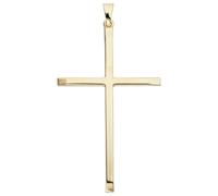 Kreuzanhänger JOBO "Anhänger Kreuz", gold (gelbgold 333), Schmuckanhänger, Damen, Gelbgold 333, 333 Gold (89163158-0) gelbgold 333