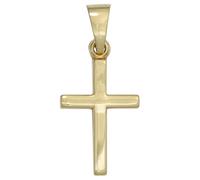 Kreuzanhänger JOBO "Anhänger Kreuz", gold (gelbgold 333), Schmuckanhänger, Damen, Gelbgold 333, 333 Gold (97970033-0) gelbgold 333