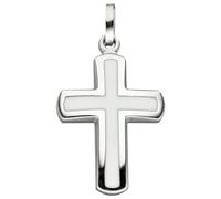 Kreuzanhänger JOBO "Anhänger Kreuz", silber (silber 925), Schmuckanhänger, Damen, Silber 925 (Sterlingsilber), 925 Silber (49583613-0) silber 925