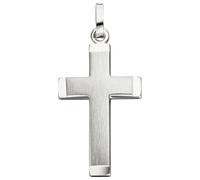 Kreuzanhänger JOBO "Anhänger Kreuz", silber (silber 925), Schmuckanhänger, Damen, Silber 925 (Sterlingsilber), 925 Silber (65290808-0) silber 925