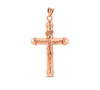 Kreuzanhänger mit Kruzifix aus 585 Rotgold Golders