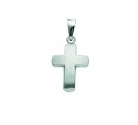 Kreuzkette ADELIA´S "Halskette - 333 Weißgold Kreuzkette mit Kreuz Anhänger aus", silber, Halsketten, Damen, Gold Weißgold 333, Gold, Weißgold 333, Kreuzkette, Schmuckset mit bis 45 cm stufenlos verst