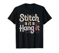 Kreuzstich Handarbeit Deko Gestickte Wandkunst Stickrahmen T-Shirt