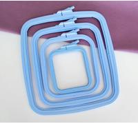 Kreuzstich quadratischer Stickrahmen - Nurge Stickrahmen (blau, 21,8 x 19,3 cm)