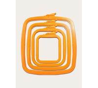 Kreuzstich quadratischer Stickrahmen - Nurge Stickrahmen (Orange, komplettes Set)
