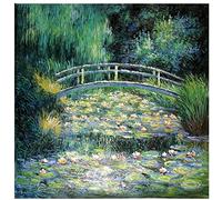 Kreuzstich Stickerei DIY Handarbeit Stickpackung Set Monet Seerose Landschaft，DIY Stickvorlage vorgedruckt Sticken Stickset Handwerk Geschenk （11CT 16x20 inch）