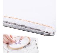 Kreuzstich Stickerei Stoff Aida Stoff zum Sticken Kreuzstich Stoff Baumwolle DY Sticken Stoffs Stickstoffs zum Stickens Tuch 14 CT Kreuzstichstoff mit 1 Messlineal für Näharbeit