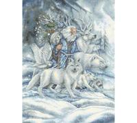 Kreuzstich Stickpackung Alleine unterwegs Zählmuster