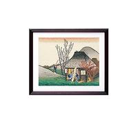 Kreuzstich Stickpackung Das berühmte Teehaus in Mariko von Ando Hiroshige, Zählmuster