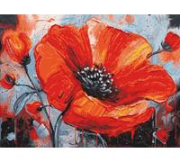 Kreuzstich Stickpackung Die Leidenschaft der Mohnblumen, Zählmuster, 43x32cm