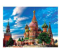 Kreuzstich Stickpackung Moskauer Landschaft 11CT Full Range of Embroidery Starter Kit DIY Kinder Erwachsene Familie Dekoration 16X20 Zoll