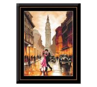Kreuzstich Stickpackung Romantik, Tanzend in New York, Zählmuster, 26x38cm