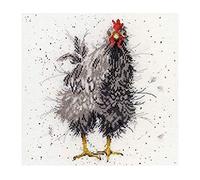 Kreuzstich Stickpackung Stickbild Stickvorlage Vorgedruckt Stickset-Huhn und Katze-DIY Handarbeit Vorgedruckt Sticken Kreativität Home Decor 11CT (Vorgedruckte Leinwand)40x50cm