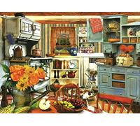 Kreuzstich Stickpackung Stickbild Stickvorlage Vorgedruckt Stickset-Küche-DIY Handarbeit Vorgedruckt Sticken Kreativität Home Decor 11CT (Vorgedruckte Leinwand)40x50cm