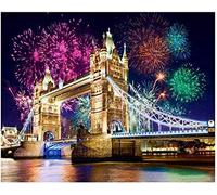 Kreuzstich Stickpackung Tower of London 11CT Full Range of Embroidery Starter Kit DIY Kinder Erwachsene Familie Dekoration 16X20 Zoll