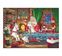 Kreuzstich Stickpackung Wir bereiten uns auf Weihnachten vor Zählmuster