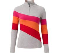 KRIMSON KLOVER Strickpullover Riva Zip Neck (KK-F25714) M silver