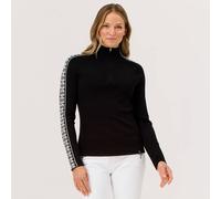 KRIMSON KLOVER Strickpullover Slalom Zip Neck (KK-F25711) XL black