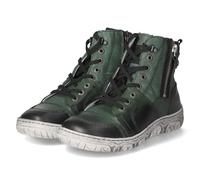 KRISBUT 3201-9 PO Schnürstiefel Glattleder Damen in grün - Gr. 39