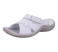 Krisbut Damen Pantolette in Weiß aus Echtleder mit Klettverschluss. weiß Gr. 43