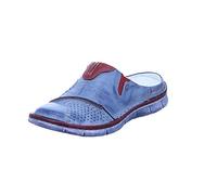 Krisbut Damen Pantolette Leder Blau (Blue) Größe 38 EU