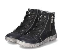 Krisbut Damen Schnürstiefeletten Dunkelblau Ledermix, Größe:41, Farbauswahl:blau